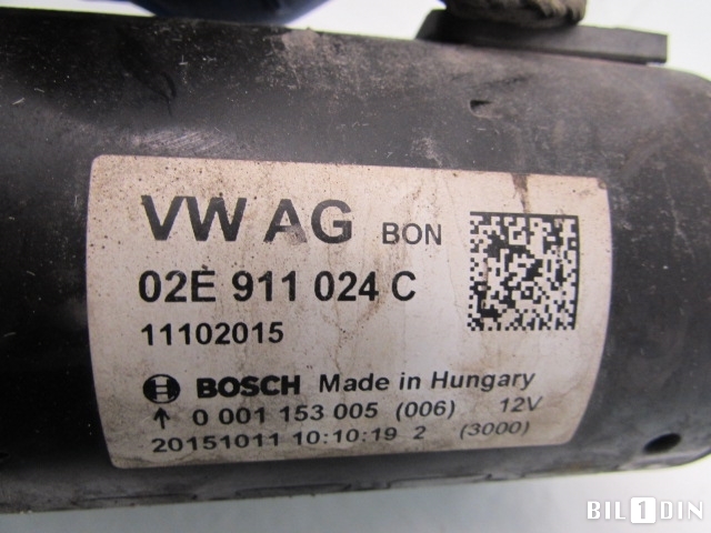 Starter diesel til VW Caddy 2015-2020 (Type III, Fase 3)  (VOLKSWAGEN|02E911024C|)