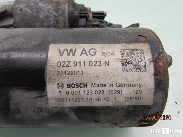 Starter diesel til VW Transporter / Caravelle 2009-2015 (Fase 2) (T5) (T5) (VOLKSWAGEN||02Z911023N)