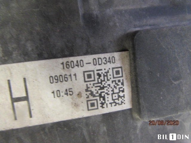 Kjølevifte til Toyota Avensis 2009-2015 (Type III, Fase 1)  (TOYOTA|167110D200|163630D130|163610N040)