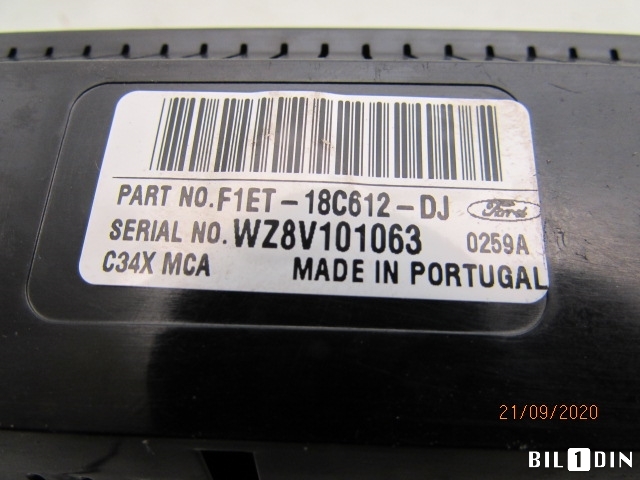 Varmeapparat betjening til Ford Focus 2014-2018 (Type III, Fase 2) (FORD|2141292|)