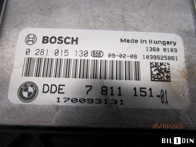 Styreenhet motor til BMW 5-Serie 2003-2010 (E60/E61) (E60/E61) (BMW|13618509034|0281015130|7811151)