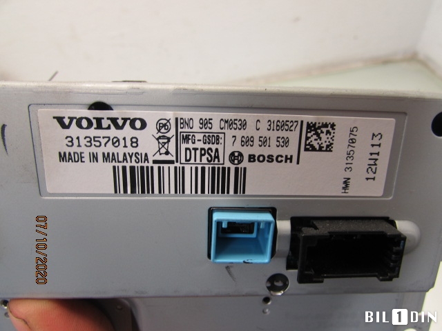 Multimedia display (MCU - Media Controller Unit) til Volvo XC60 2008-2013 (Type I, Fase 1)  (VOLVO|36001980|7609501530|31357018)