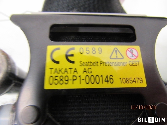 Sikkerhetsbelte foran venstre til Mazda 6 2013-2015 (Type III, Fase 1)  (MAZDA|GHP957L9002|0589P1000146|)