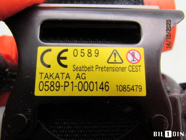 Sikkerhetsbelte foran høyre til Mazda 6 2013-2015 (Type III, Fase 1)  (MAZDA|64622SC000AR|0589P1000146|)