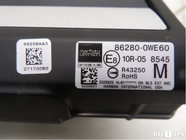 Bilstereo forsterker til Lexus NX 2014-2021 (Type I) (AZ10) (AZ10) (LEXUS|862800WE60|)