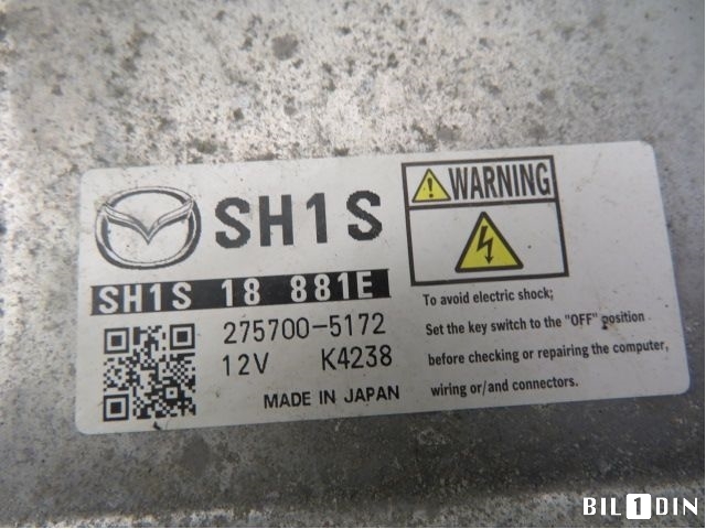 Styreenhet motor til Mazda 6 2013-2015 (Type III, Fase 1) (MAZDA|SH1S18881E|2757005172|)