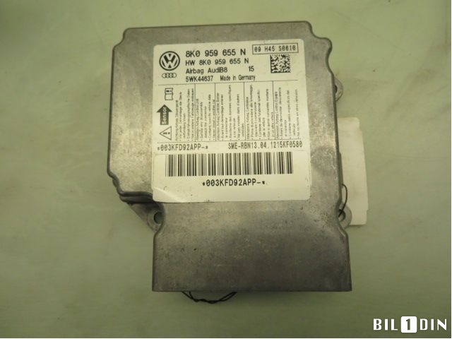 Airbag elektronikk til Audi A4 2007-2014 (Type IV) (B8) (B8) (AUDI|8K0959655N|5WK44637|)