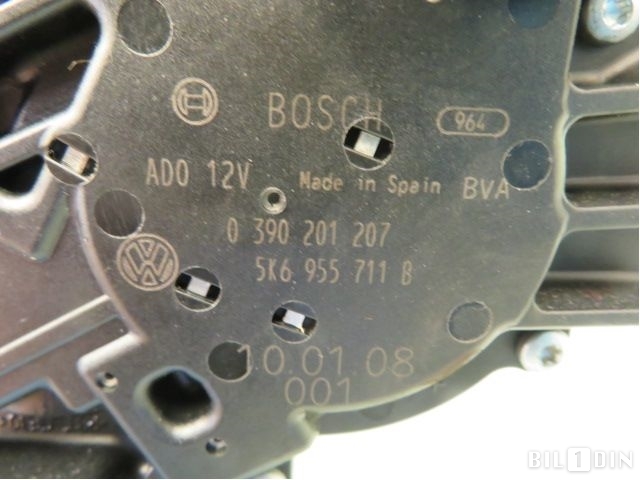 Viskermotor bakrute til VW Golf VI 2008-2012  (VOLKSWAGEN|5K6955711A|0390201207|5K6955711B)