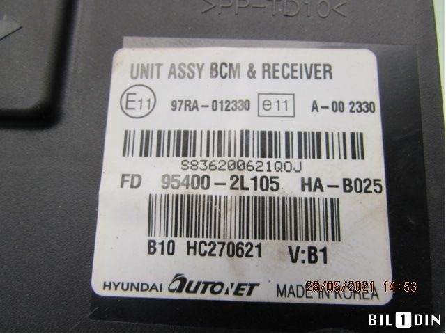 Styreenhet diverse til Hyundai i30 2007-2012 (Type I)  (HYUNDAI|954002L105|97RA012330|)