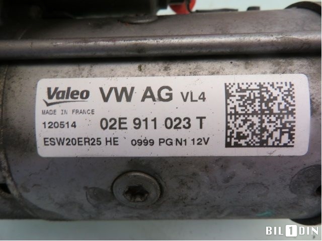 Starter diesel til VW Golf VII 2012-2017 (Fase 1)  (VOLKSWAGEN|02E911023T|)