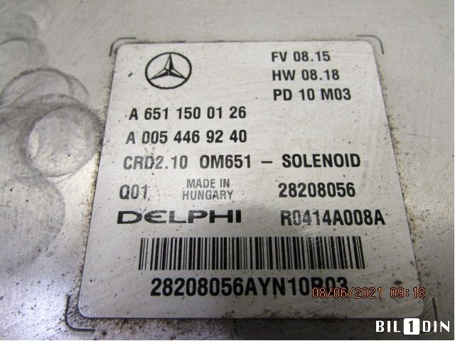 Styreenhet motor til Mercedes C-Klasse 2007-2011 (Fase 1) (W204) (W204) (MERCEDES|A6511500126|A651150012680|A0054469240)