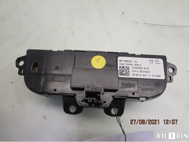 Varmeapparat betjening til Peugeot 508 2011-2014 (Type I, Fase 1)  (PEUGEOT|96773953XT|)