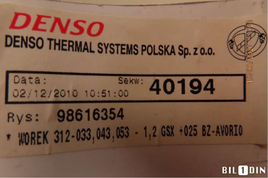 Varmeapparat betjening til Fiat 500 2008-2020 (FIAT|98616354|)