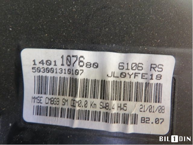 Instrumentpanel til Peugeot Expert 2007-2016 (Type II) (PEUGEOT|6106RS|9801642280|1401107680)