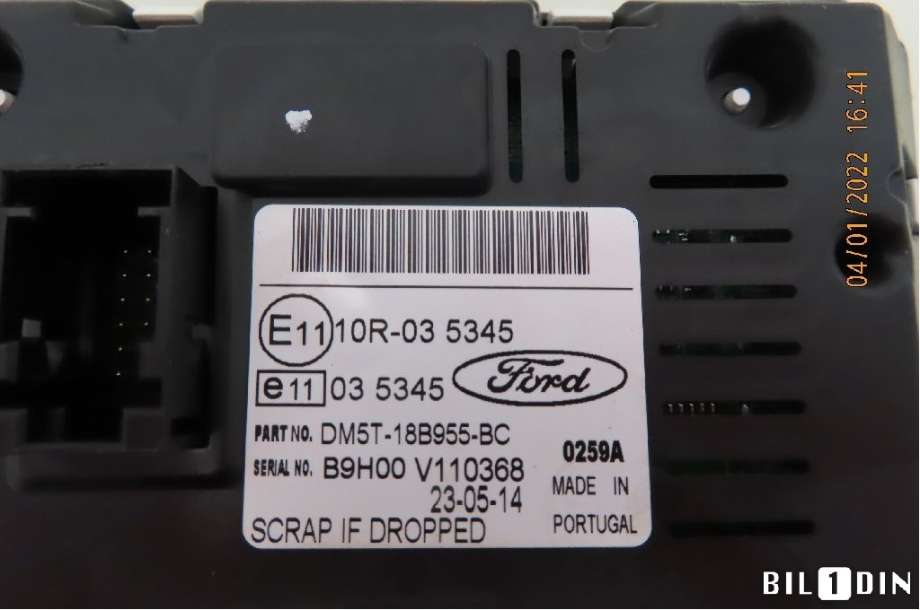 Instrument kjørecomputer til Ford Transit Custom 2013-2023 (Type I) (FORD|2014481|EM5T18B955BD|EM5T18B955BC)