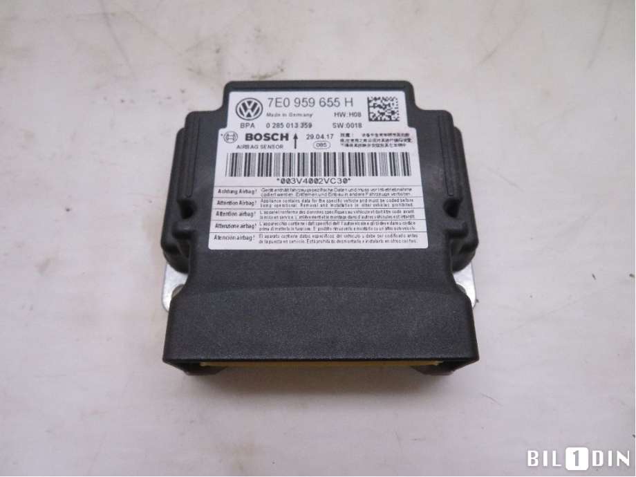 Airbag elektronikk til VW Transporter / Caravelle, 2015-2019 (T6) (T6) (VOLKSWAGEN|7E0959655H)