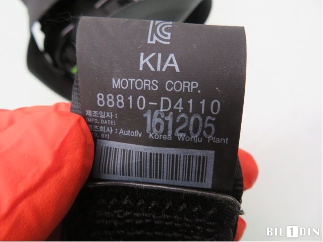 Sikkerhetsbelte foran venstre til Kia Optima 2017-2020  (KIA|88810D4110|)