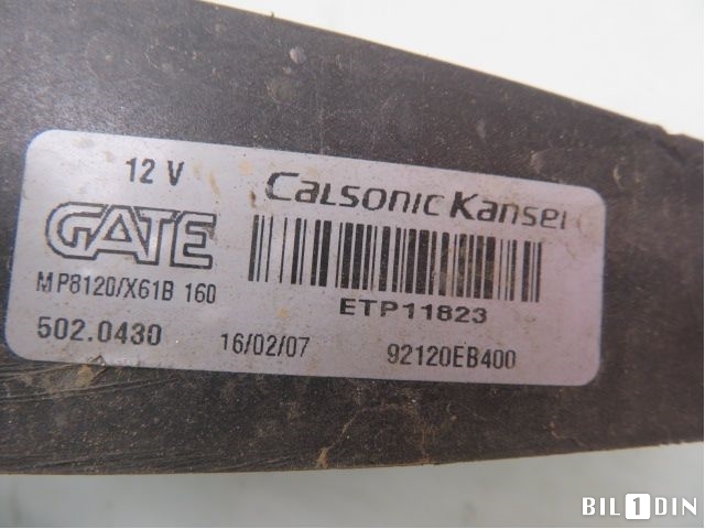 Kjølevifte til Nissan Navara 2005-2010 (Fase 1) (D40) (D40) (NISSAN|92120EB400|)