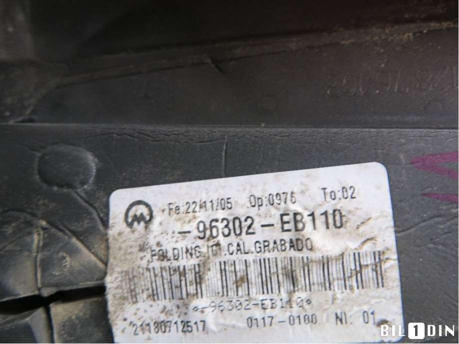 Speil venstre til Nissan Navara 2005-2010 (Fase 1) (D40) (D40) (NISSAN|96302EB106|96302EB110|)