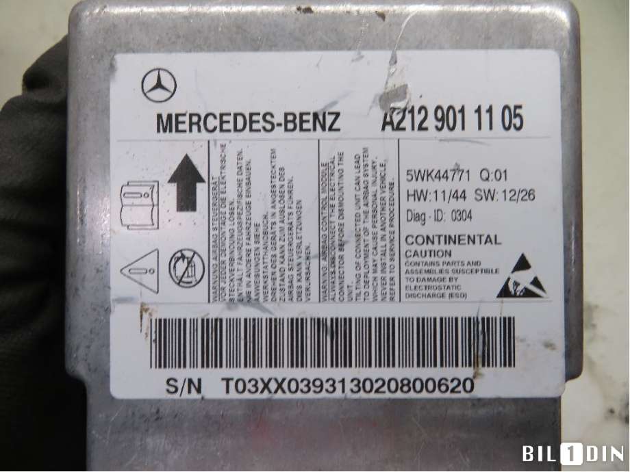 Airbag elektronikk til Mercedes E-Klasse 2013-2016 (Fase 2) (W212) (W212) (MERCEDES|A2129011105|)