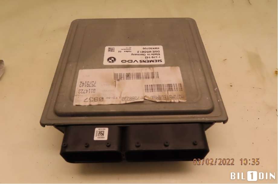 Styreenhet motor til BMW 3-Serie 2005-2011 (E90/E91/E92/E93) (E90/E91/E92/E93) (BMW|12147579144|7579142|)