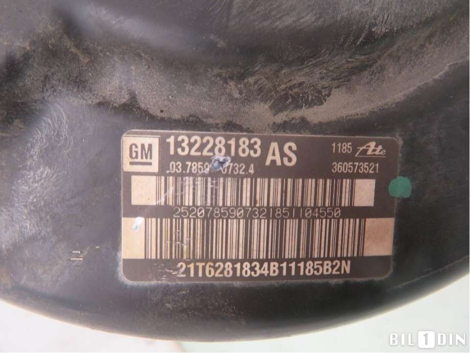 Bremsekraft-forsterker til Opel Insignia A 2009-2014  (OPEL|13286439|13228183|)