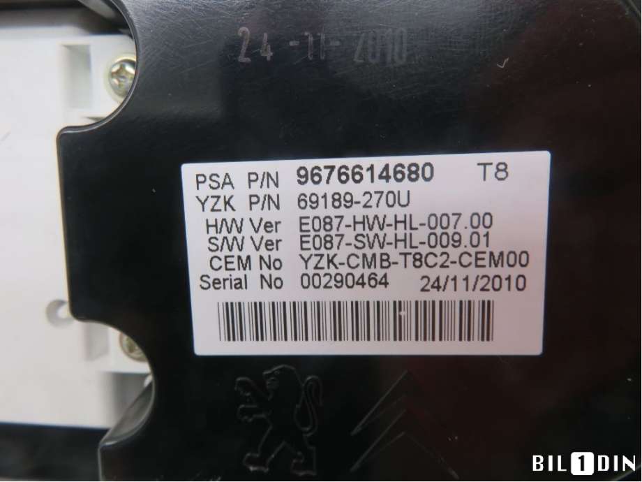 Instrumentpanel til Peugeot 5008 2010-2017 (Type I)  (PEUGEOT|9666626080|9676614680|9674982480)