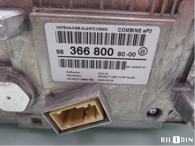 Instrumentpanel til Peugeot 208 2019-->> (Type II)  (PEUGEOT|9836680080|)