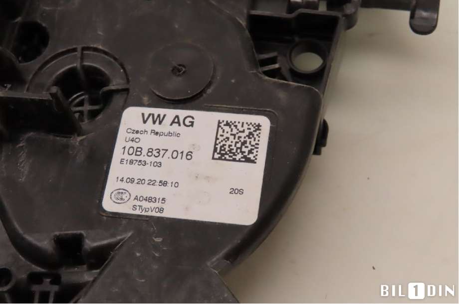 Låsekasse høyre til VW ID.3 2020-->> (VOLKSWAGEN|10B837016|)