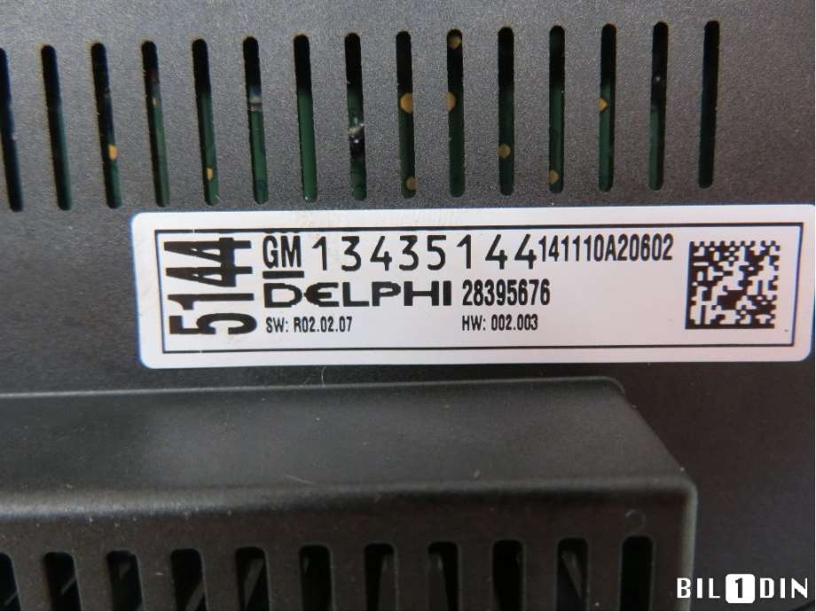 Varmeapparat betjening til Opel Meriva B 2010-2017 (OPEL|13435144|)