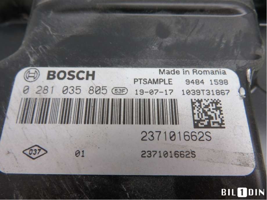 Styreenhet motor til Renault Trafic 2014-->> (RENAULT|237101662S|0281035805|)