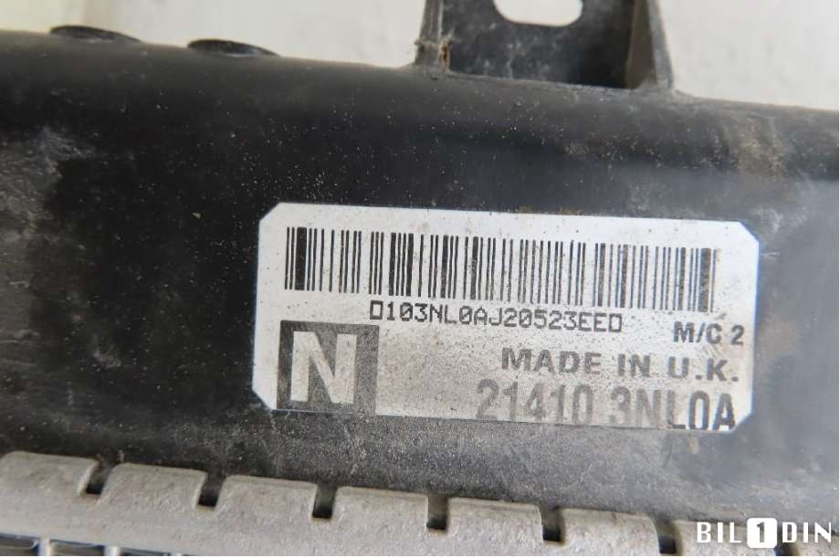 Radiator (automat gir) til Nissan Leaf 2011-2017 (Type I) (NISSAN|214103NL1A||214103NL0A)