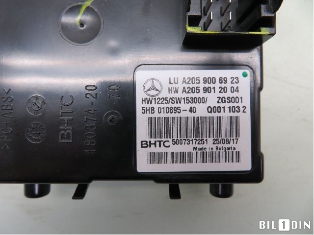 Varmeapparat betjening til Mercedes C-Klasse 2018-2021 (Fase 2) (W205) (W205) (MERCEDES|A2059006923|)