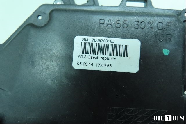 Låsekasse høyre bak til VW Touran 2010-2015 (Type I, Fase 3)  (VOLKSWAGEN|7L0839016E|)