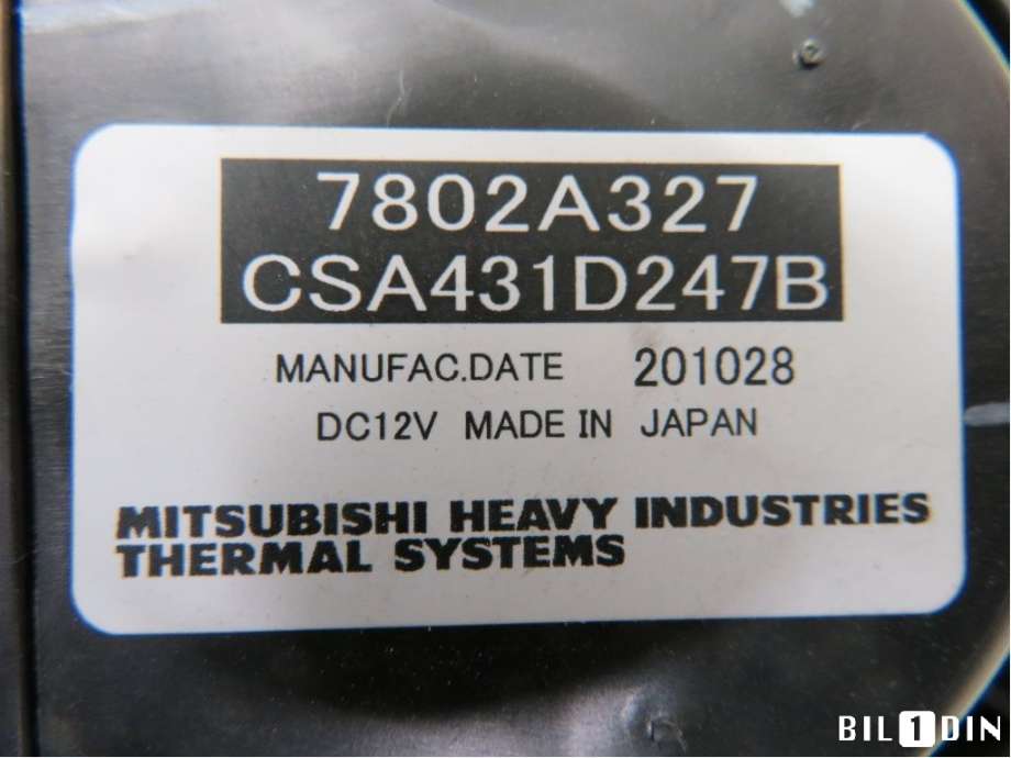 Varmeapparat motor til Mitsubishi Eclipse Cross 2018-->> (MITSUBISHI|7802A327|)