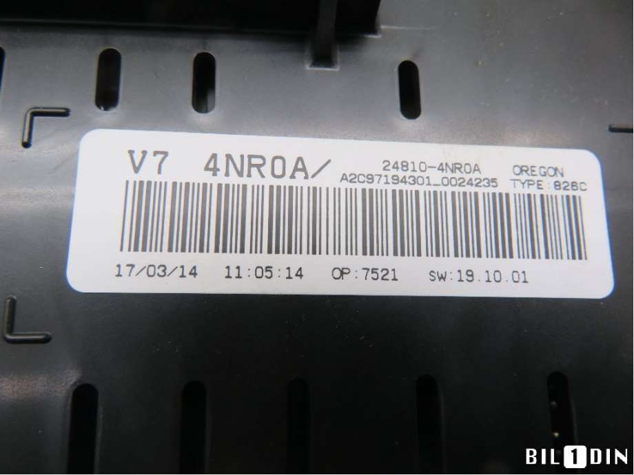 Instrumentpanel til Nissan Leaf 2011-2017 (Type I)  (NISSAN|248104NR0A|)