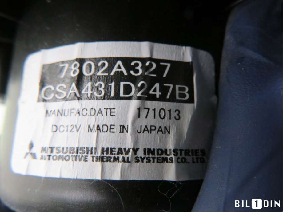 Varmeapparat motor til Mitsubishi Outlander 2015-->> (Type III, Fase 2)  (MITSUBISHI|7802A327|)