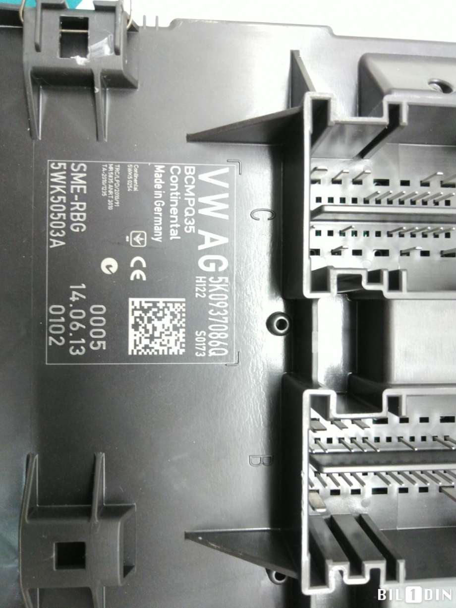 Styreenhet comfort (BCM) til VW Tiguan 2011-2016 (Type I, Fase 2)  (VOLKSWAGEN|5K0937087AB||5K0937086Q)