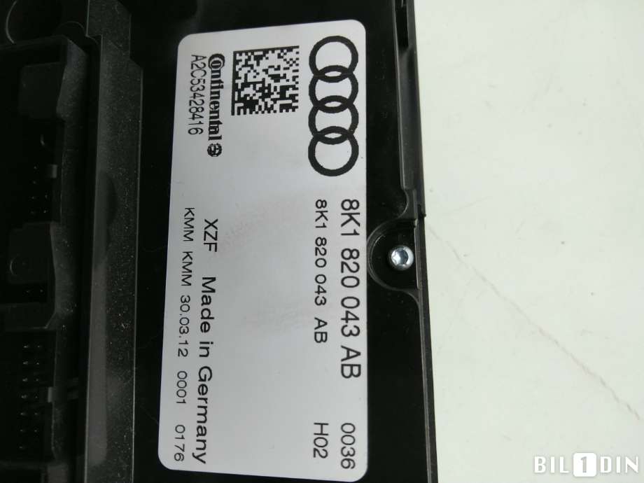 Varmeapparat betjening til Audi A4 2007-2014 (Type IV) (B8) (B8) (AUDI|8K1820043AB|)