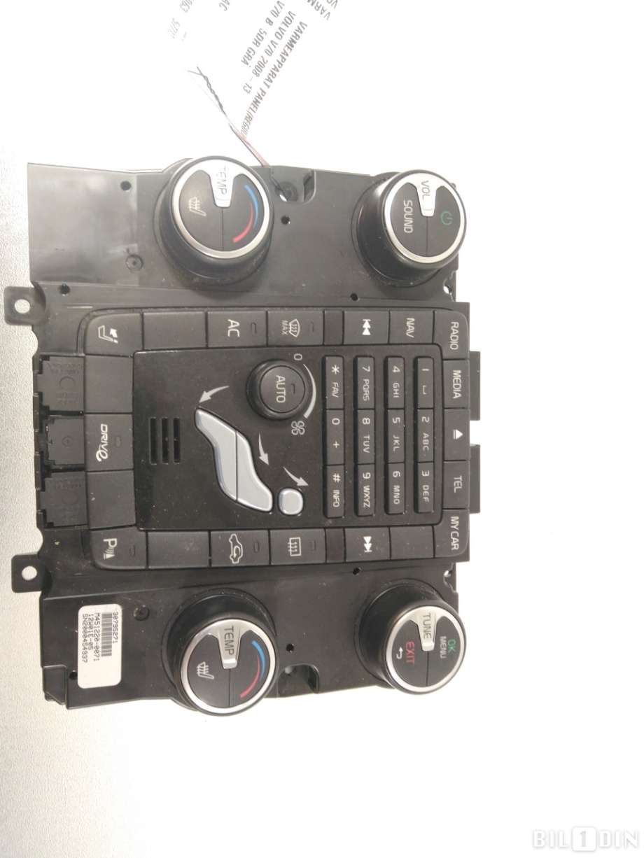 Varmeapparat betjening til Volvo V70, 2007-2013 (Type III, Fase 1)  (VOLVO|30795271)