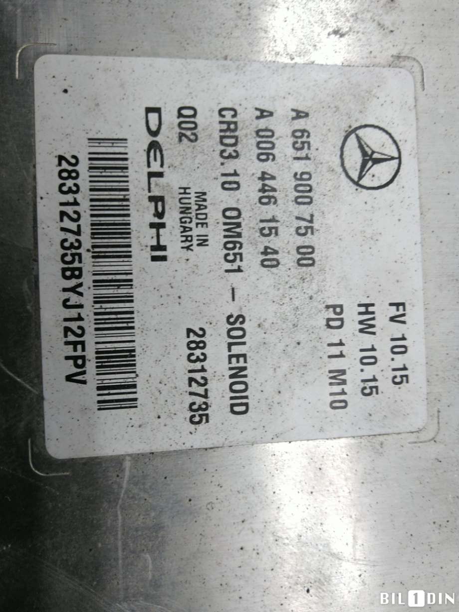 Styreenhet motor til Mercedes C-Klasse 2011-2014 (Fase 2) (W204) (W204) (MERCEDES|A6519007500|)