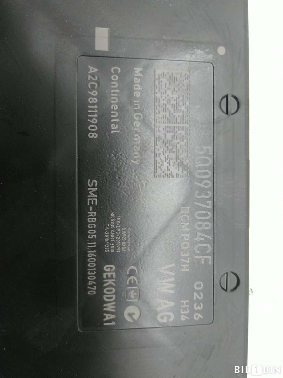 Styreenhet comfort (BCM) til Audi A3 2016-2020 (Type III, Fase 2) (AUDI|5Q0937084CF|)
