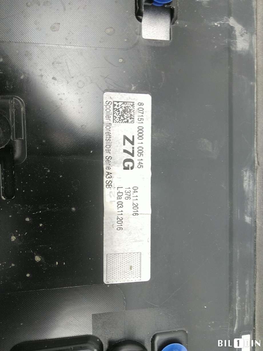 Spoiler bakluke til Audi A3 2016-2020 (Type III, Fase 2)  (AUDI|)