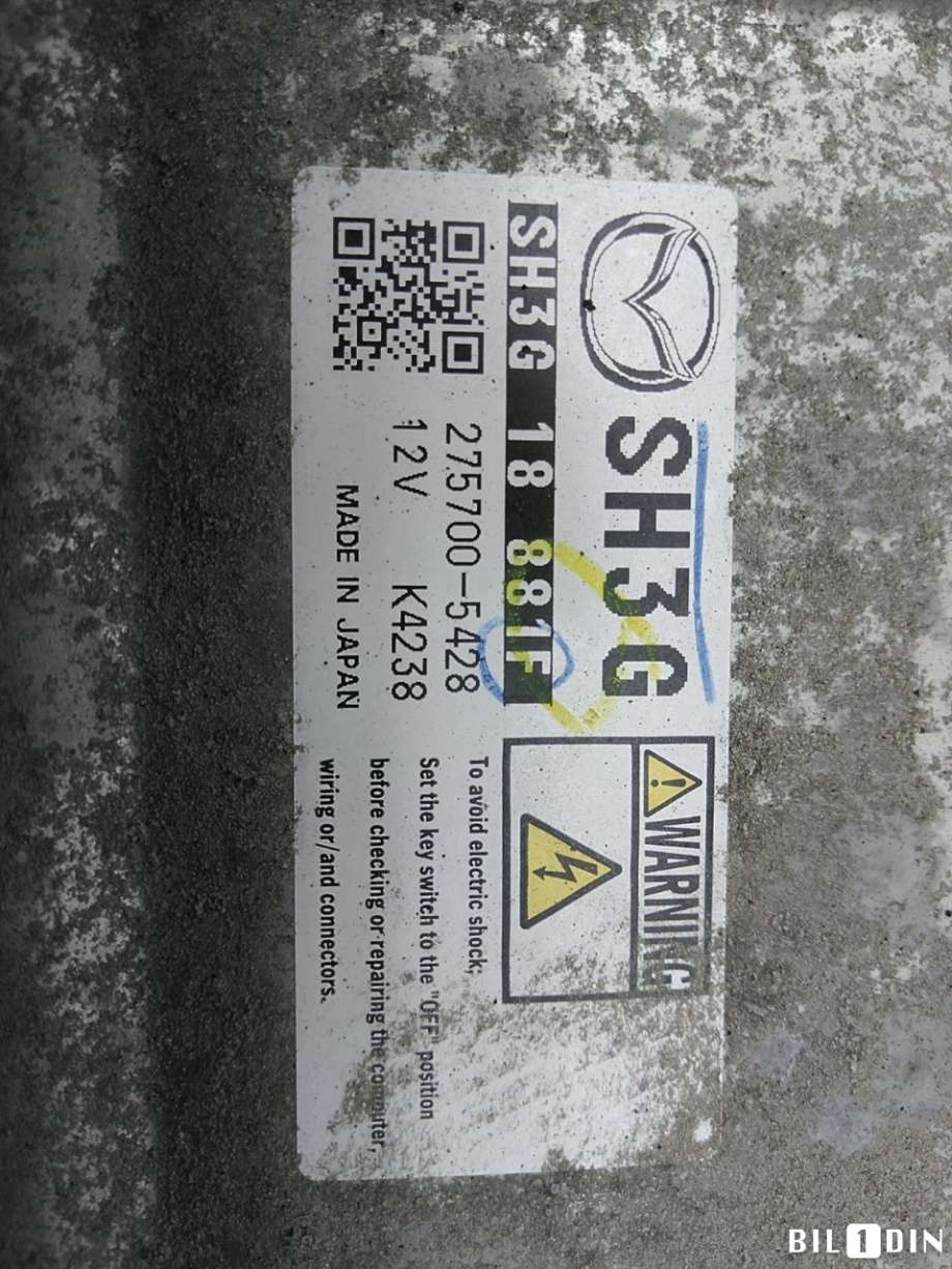 Styreenhet motor til Mazda CX-5 2012-2017 (Type I)  (MAZDA|SH3G18881F|2757005428|)