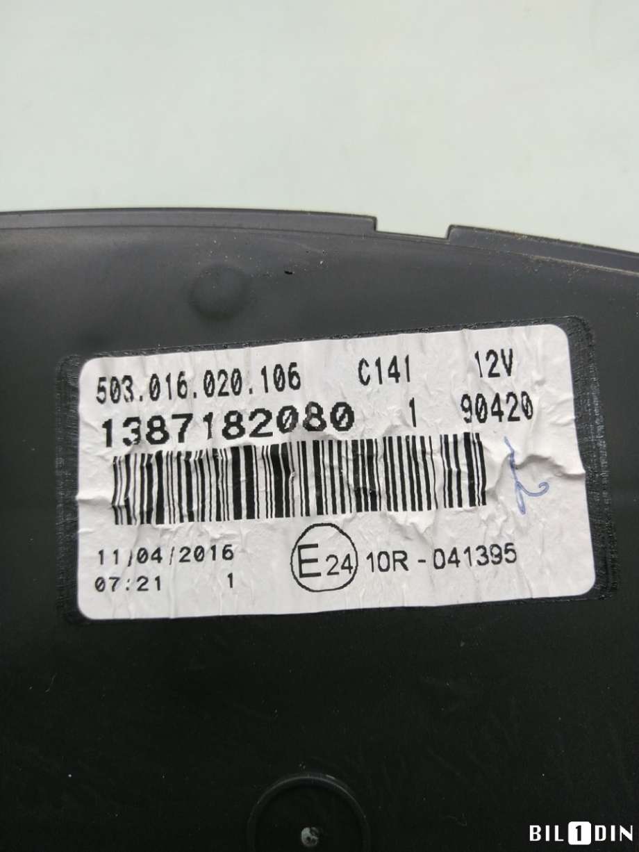 Instrumentpanel til Peugeot Boxer 2007-2013 (Type III, Fase 1) (PEUGEOT|1617438580||1387182080)