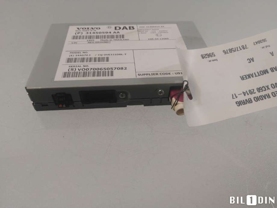 Bilstereo diverse til Volvo XC60 2014-2017 (Type I, Fase 2)  (VOLVO|31667304||31450594)