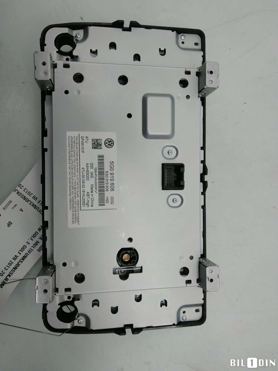 Instrument kjørecomputer til VW e-Golf 2014-2017 (Fase 1)  (VOLKSWAGEN|5G0919606|)