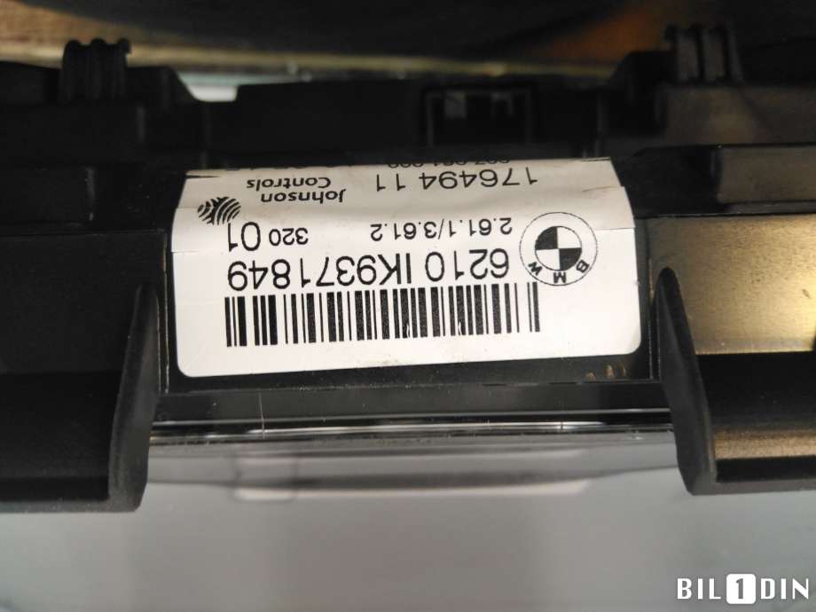 Instrumentpanel til BMW 1-Serie 2015-2019 (Fase 2) (F20/F21) (F20/F21) (BMW|62108794223||6210IK9371849)