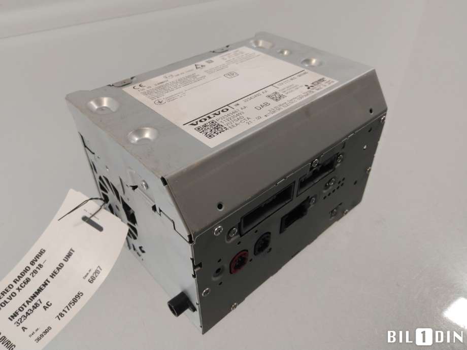Bilstereo diverse til Volvo XC60, 2017-->> (Type II) (VOLVO|36013020)