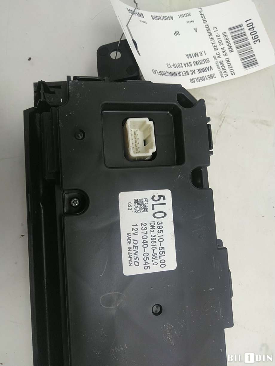 Varmeapparat betjening til Suzuki SX4 2009-2013 (Type I, Fase 2)  (SUZUKI|3951055L00|)